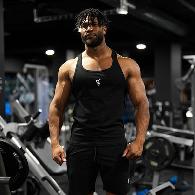 Vital Stringer Vest in Black - VEST front view