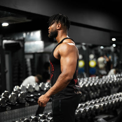 Bloodline Stringer Vest in Black - VEST front view