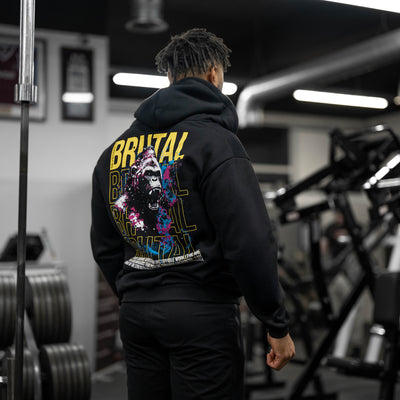 Brutal 2.1 Zip Hoodie - Black/Yellow/Pink