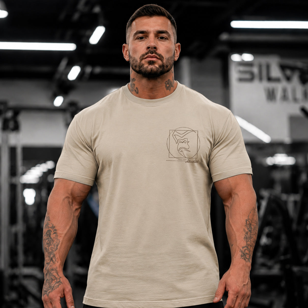 Vitruvian T-Shirt - Camel