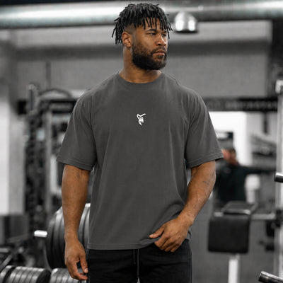 #1 Will Power Relaxed T-Shirt - Charcoal
