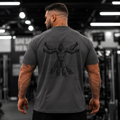 Vitruvian T-Shirt - Charcoal