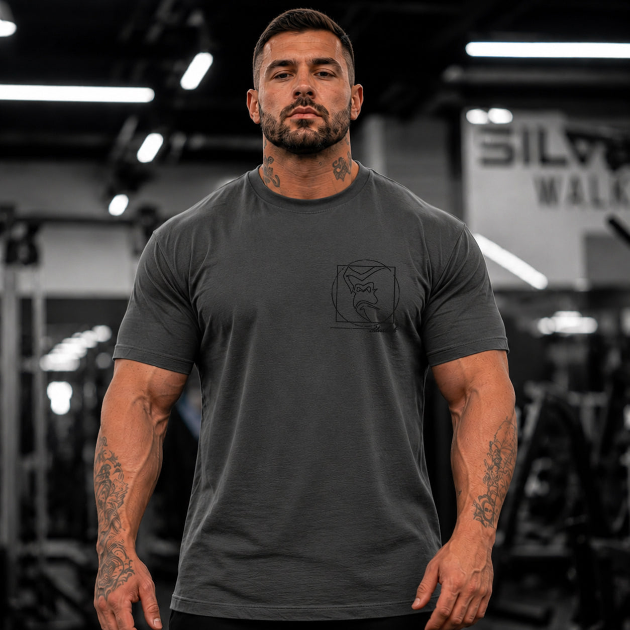 Vitruvian T-Shirt - Charcoal