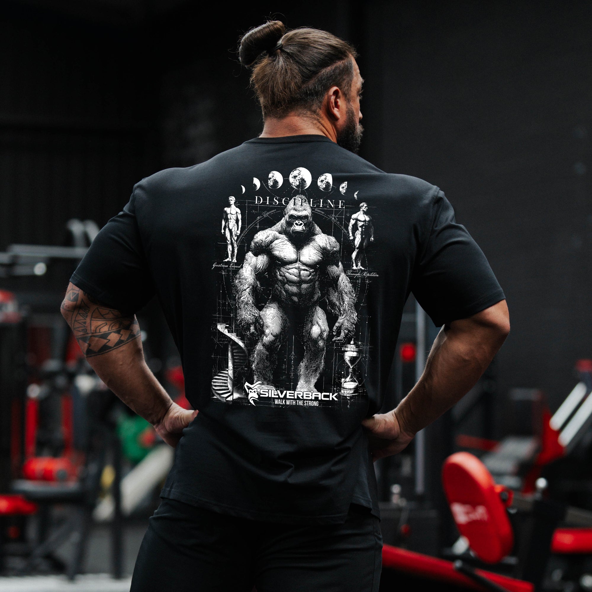 Discipline Hoodie & T-Shirt Bundle - Black - T-SHIRT front view