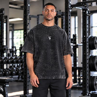 Icon Oversized Acid-Wash-T-Shirt