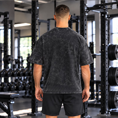 Icon Oversized Acid-Wash-T-Shirt