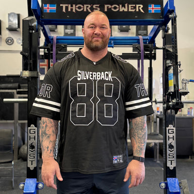 Thor [BLACK EDITION]  Game Day Jersey in Black - T-SHIRT front view