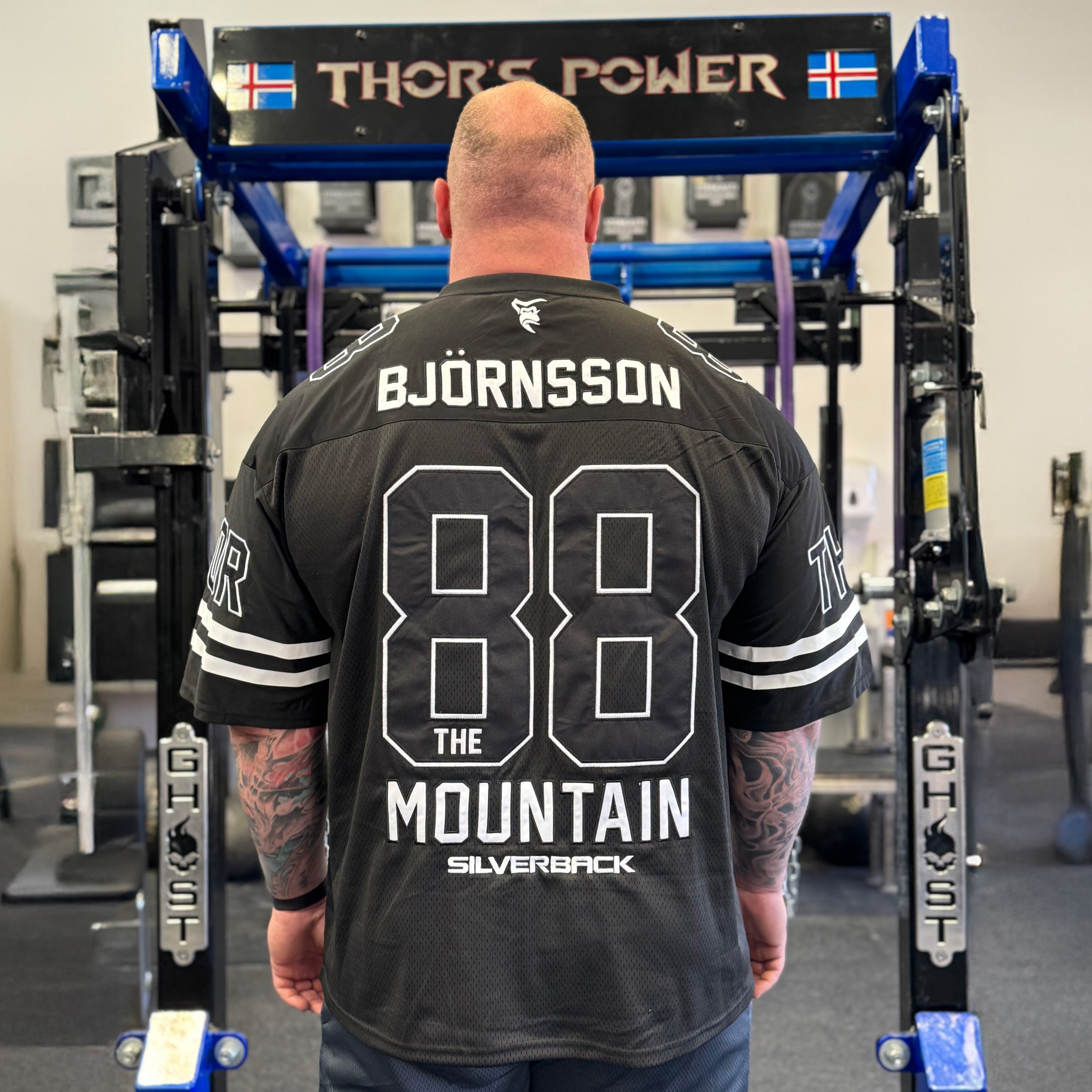 Thor [BLACK EDITION]  Game Day Jersey in Black - T-SHIRT front view