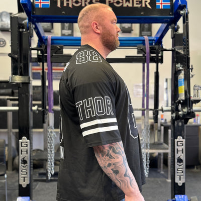 Thor [BLACK EDITION]  Game Day Jersey in Black - T-SHIRT front view