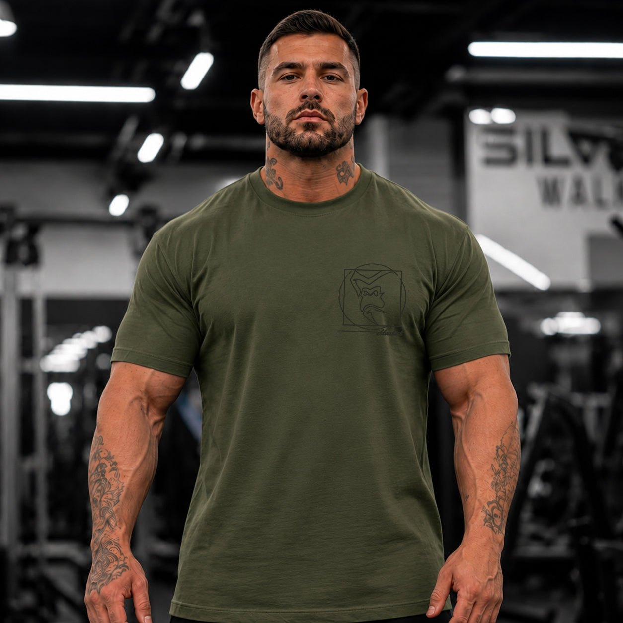 Vitruvian T-Shirt - Khaki Olive