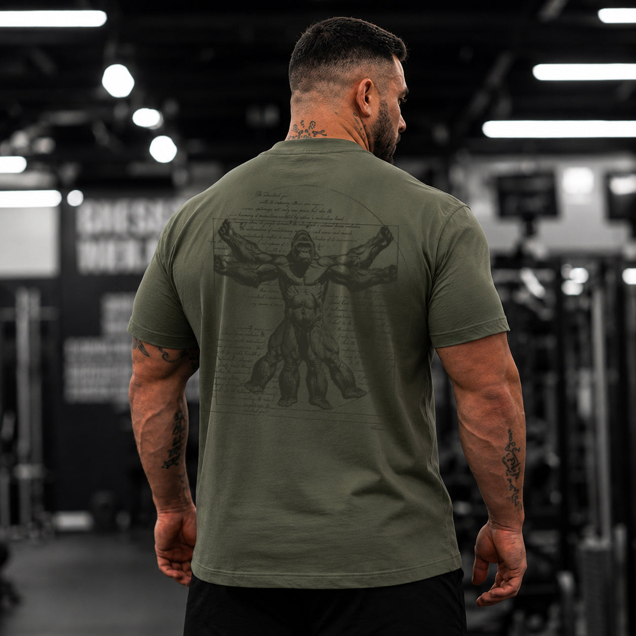 Vitruvian T-Shirt - Khaki Olive