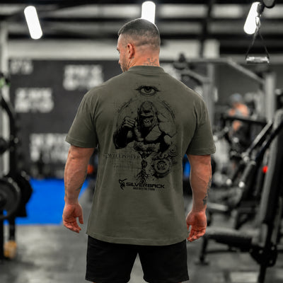 #1 Will Power Relaxed T-Shirt - Khaki Olive