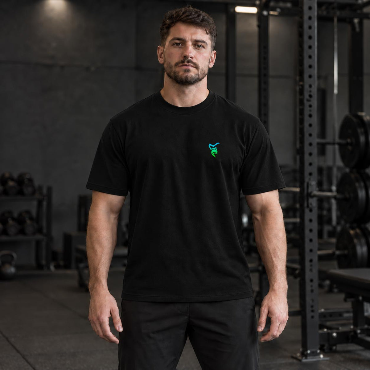 Venom Relaxed T-Shirt - Black Neon Green