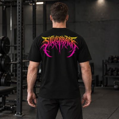 Venom Relaxed T-Shirt - Black Neon Pink
