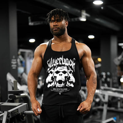 Nightmare Stringer Vest in Black - VEST front view