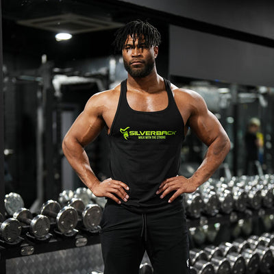 Overload Stringer Vest in Black - VEST front view