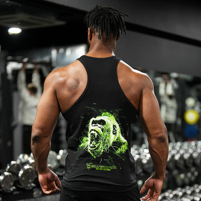 Overload Stringer Vest in Black - VEST front view