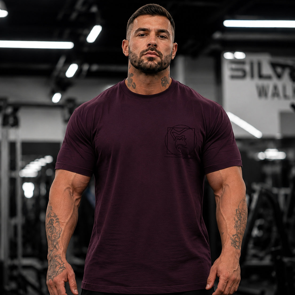 Vitruvian T-Shirt - Plum