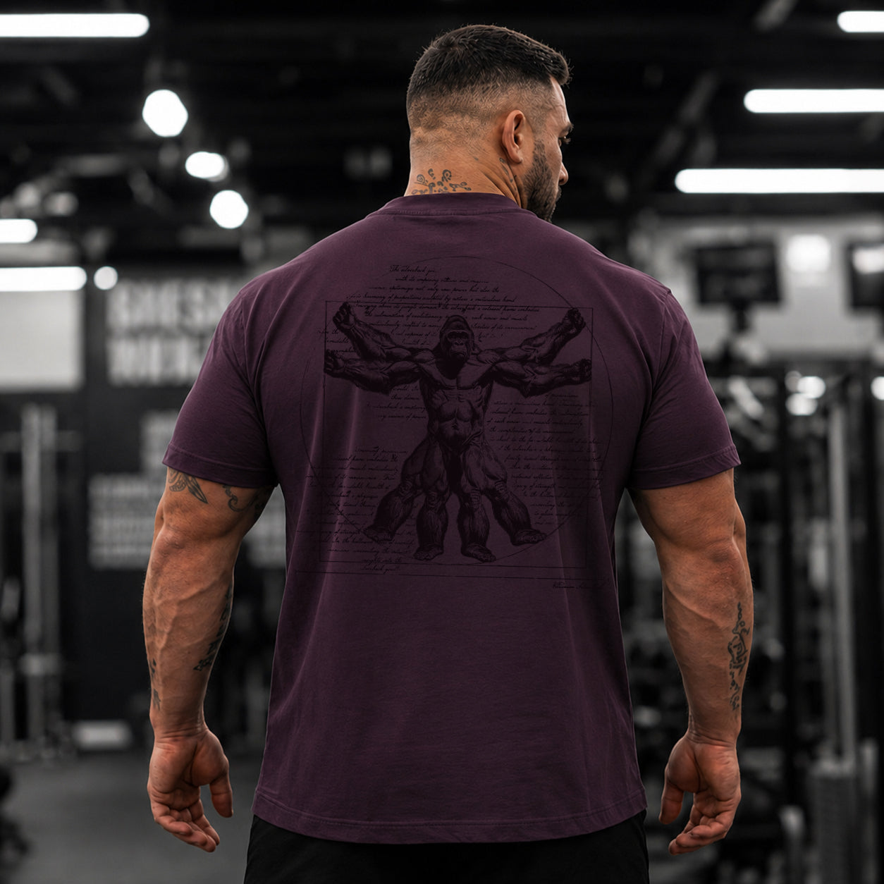 Vitruvian T-Shirt - Plum