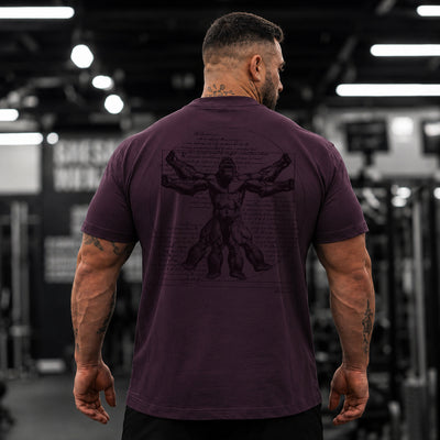 Vitruvian T-Shirt - Plum