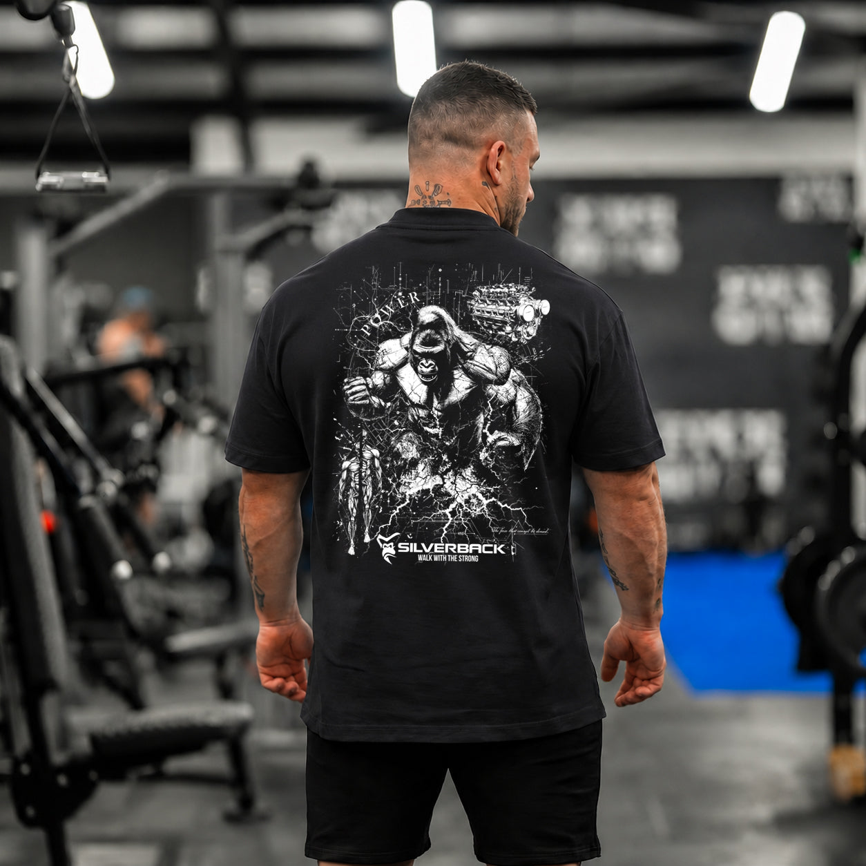 #6 Power Relaxed T-Shirt - Black