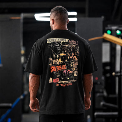 Underground Oversized T-Shirt in Black - T-SHIRT front view