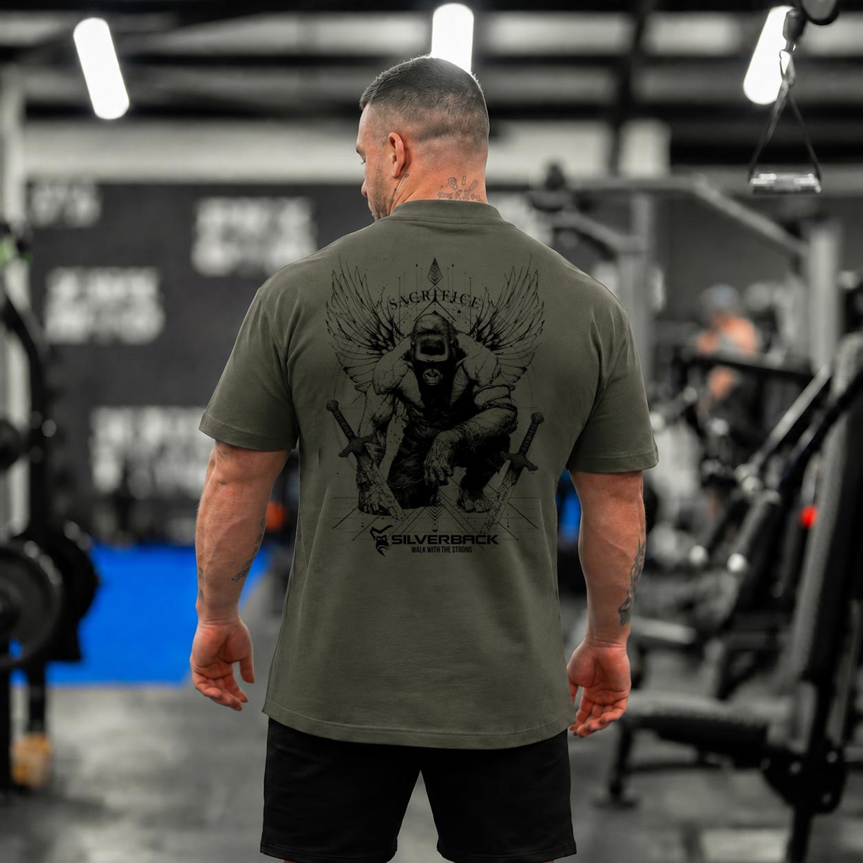 #4 Sacrifice Relaxed T-Shirt - Khaki Olive