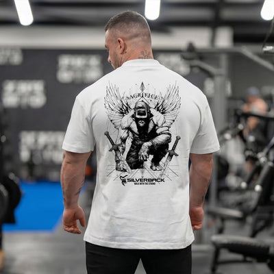 #4 Sacrifice Relaxed T-Shirt - White