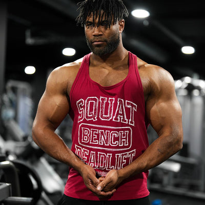 Squat Bench Deadlift Stringer Vest - VEST front view
