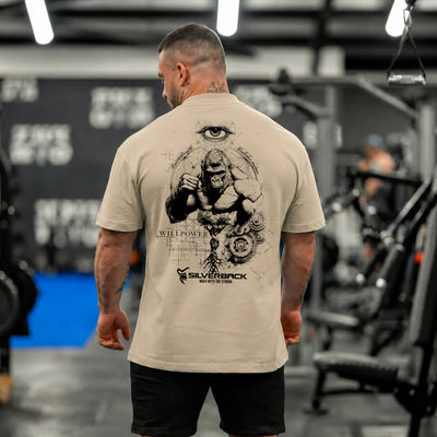 #1 Will Power Relaxed T-Shirt - Stone
