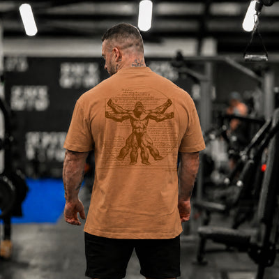 Vitruvian T-Shirt - Tobacco