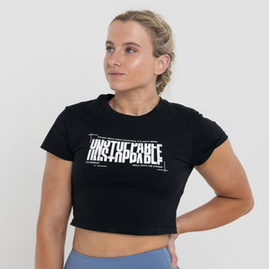 Unstoppable Crop T-Shirt Black