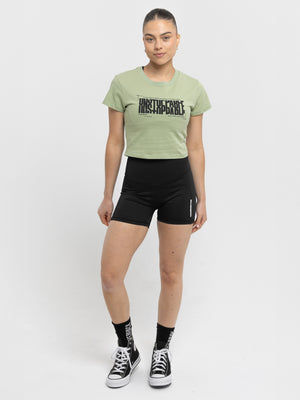 Unstoppable Crop T-Shirt Green