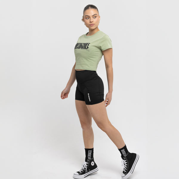 Unstoppable Crop T-Shirt Green