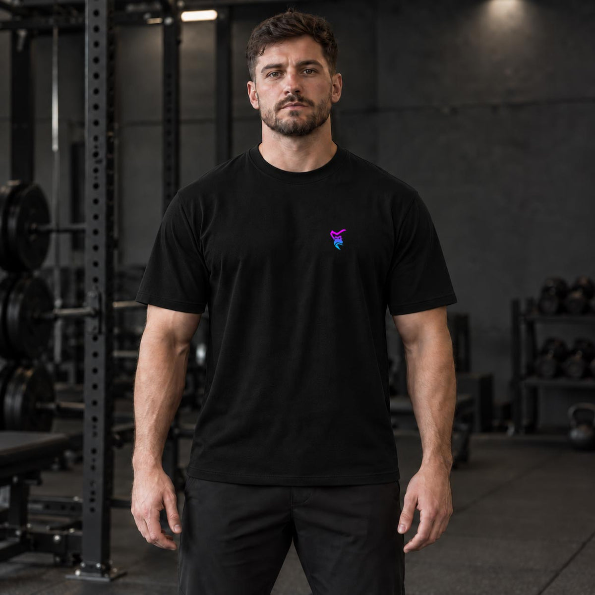 Camiseta relajada Venom - Negro púrpura neón