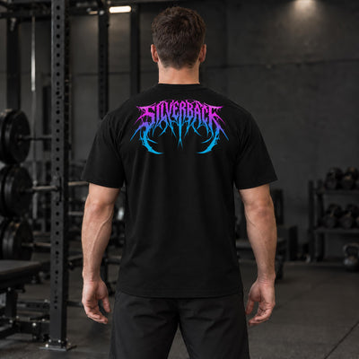 Camiseta relajada Venom - Negro púrpura neón