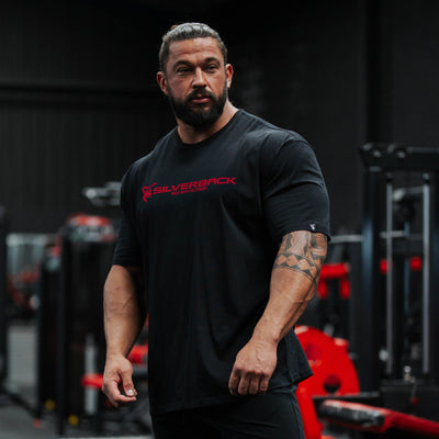Samurai black T-shirt front view