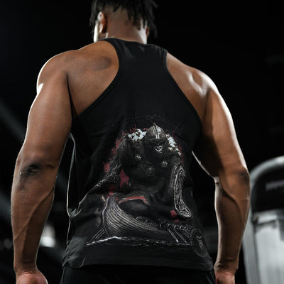 Viking Stringer Vest in Black - VEST front view
