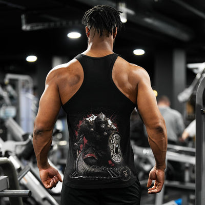 Viking Stringer Vest in Black - VEST front view