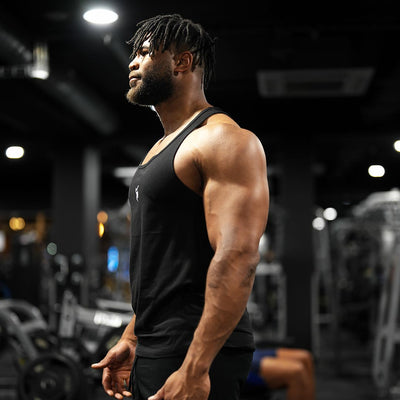 Vital Stringer Vest in Black - VEST front view