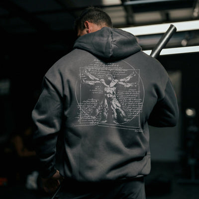 Vitruvian Heavy Weight Oversized Pull Hoodie