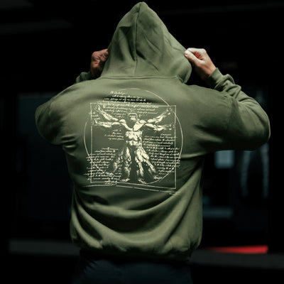 Vitruvian Heavy Weight Oversized Pull Hoodie