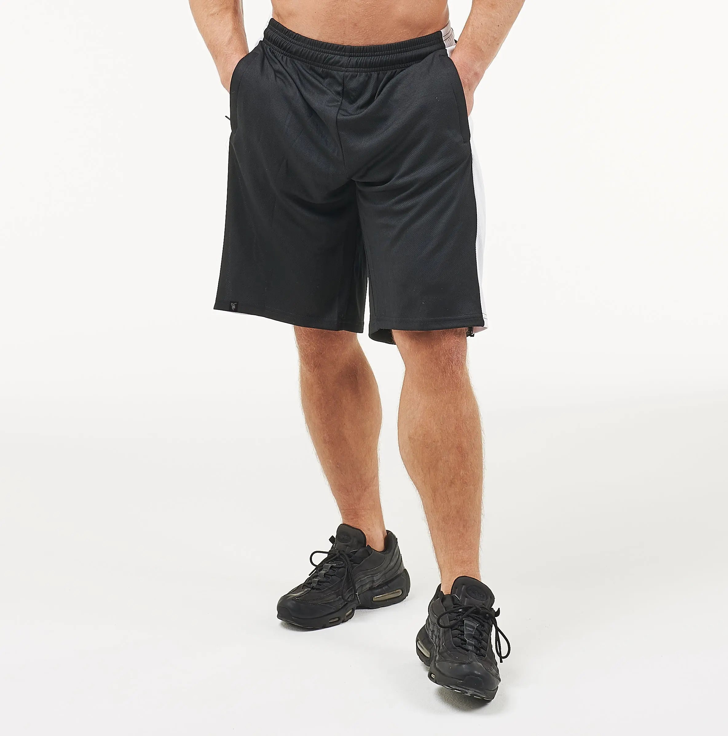 Silverback Gymwear Stealth Black Gym Shorts - Front