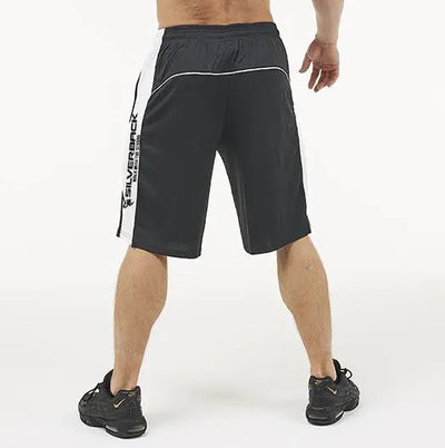 Silverback Gymwear Stealth Black Gym Shorts- Back Design